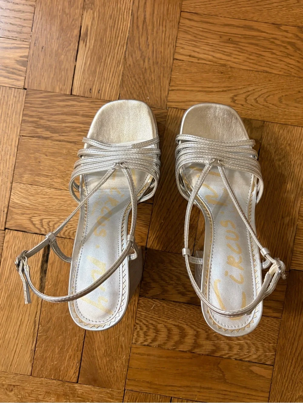 Silver Circus Platform Heels